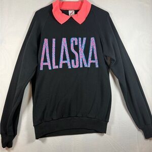 Jerzees Black Sweatshirt with Pink Accents Alaska